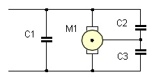 Шунтирующий конденсатор для электродвигателя